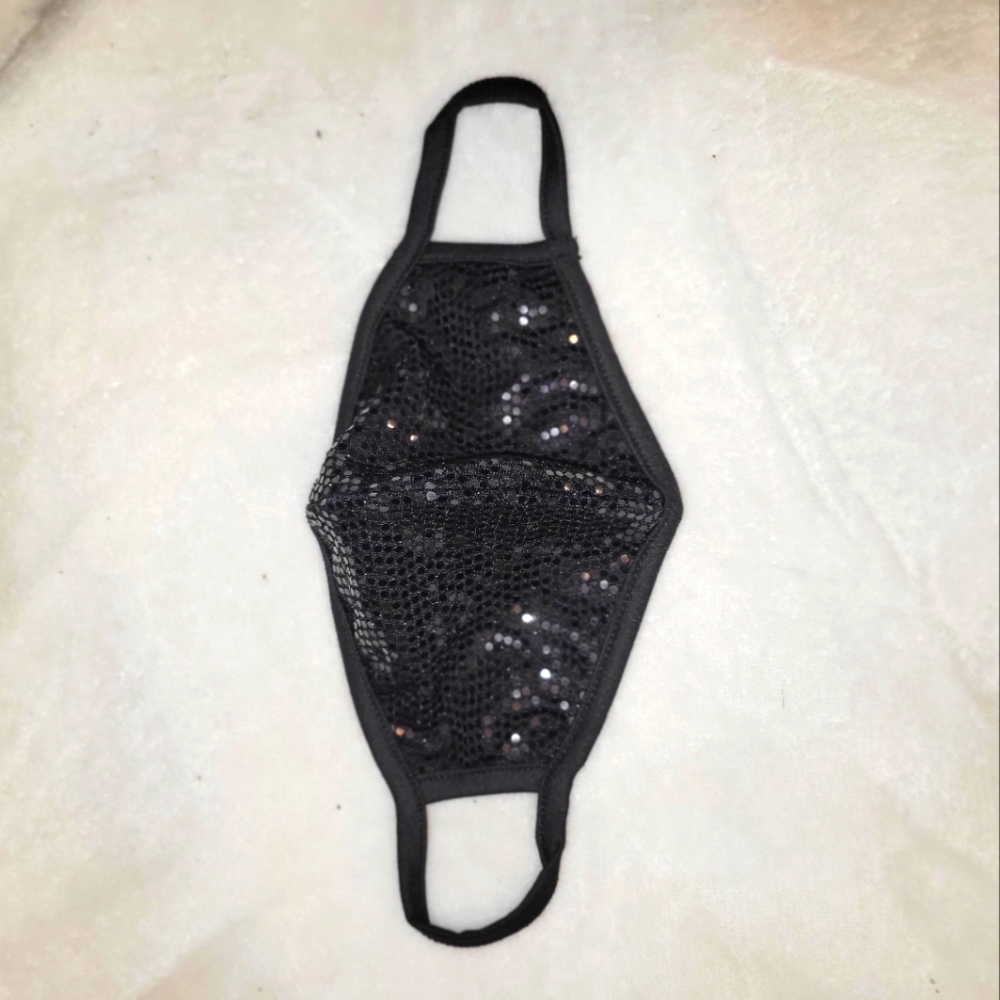 NEW Black Cotton Disco Mask